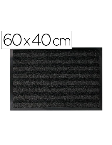 ALFOMBRA SUELO Q-CON INTERIOR ANTIDESLIZ PP.FIELTRO GRIS 60X40CM