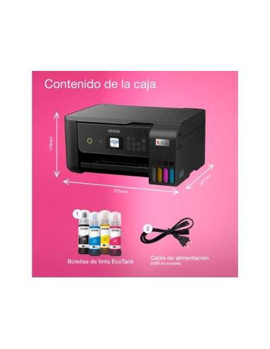 EPSON ECOTANK ET-2870 TINTA A4 33 PPM NG./ 15 PPM WIFI ESCANER