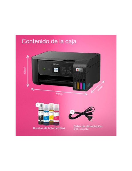 EPSON ECOTANK ET-2870 TINTA A4 33 PPM NG./ 15 PPM WIFI ESCANER