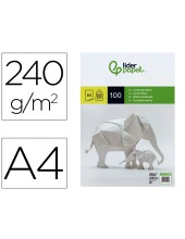 CARTULINA  A4 240G/M2 BL.PAQUETE 100H.