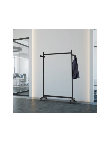 PERCHERO MAUL SAMBA 10 COLGADORES CABALLETE RUEDAS NG.116X508X1725MM