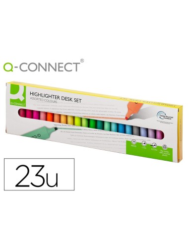 ROTULADOR Q-CON.FLUORESCENTE BISELADA  23 UD.SURT.