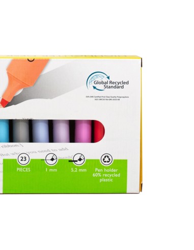 ROTULADOR Q-CON.FLUORESCENTE BISELADA  23 UD.SURT.