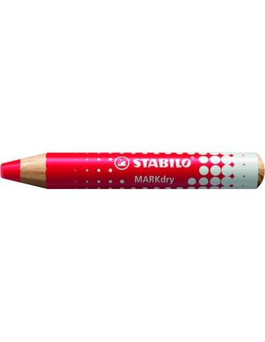 LAPIZ MARCADOR SECO STABILO MARKDRY PIZARRA BL.COLOR RJ. CAJA 5 UD.