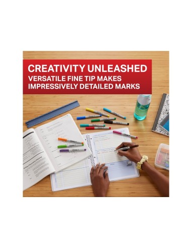 ROTULADOR SHARPIE PERMANENTE FINO PK.VUELTA AL COLE PEZ 18 UD.SURT.