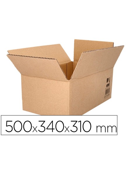 CAJA EMBALAR Q-CON.AMERICANA RESISTENTE RECICLADO 7MM 500X340X310MM CAJA EMBALAR Q-CON.AMERICANA RESISTENTE RECICLADO 7MM 500X340X310MM