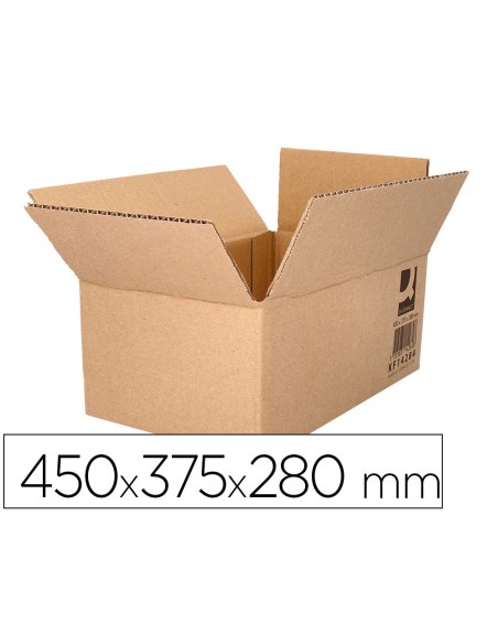 CAJA EMBALAR Q-CON.AMERICANA RESISTENTE RECICLADO 7MM 450X375X280MM CAJA EMBALAR Q-CON.AMERICANA RESISTENTE RECICLADO 7MM 450X375X280MM