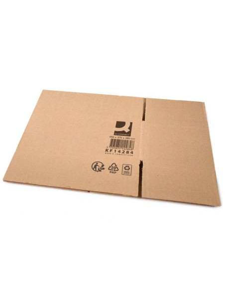 CAJA EMBALAR Q-CON.AMERICANA RESISTENTE RECICLADO 7MM 450X375X280MM CAJA EMBALAR Q-CON.AMERICANA RESISTENTE RECICLADO 7MM 450X375X280MM