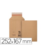 SOBRE ENVIOS Q-CON.CARTON 100% RECICL AUTOADHESIVO252X167X72MM