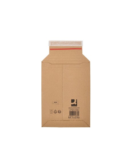 SOBRE ENVIOS Q-CON.CARTON 100% RECICL AUTOADHESIVO252X167X72MM SOBRE ENVIOS Q-CON.CARTON 100% RECICL AUTOADHESIVO252X167X72MM