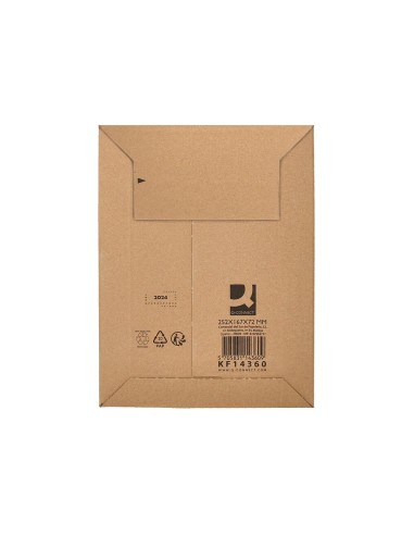 SOBRE ENVIOS Q-CON.CARTON 100% RECICL AUTOADHESIVO252X167X72MM SOBRE ENVIOS Q-CON.CARTON 100% RECICL AUTOADHESIVO252X167X72MM