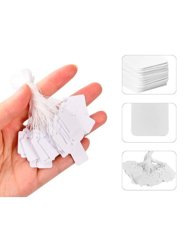 ETIQUETAS COLGANTES Q-CON.36X53MM CAJA 500 UD.