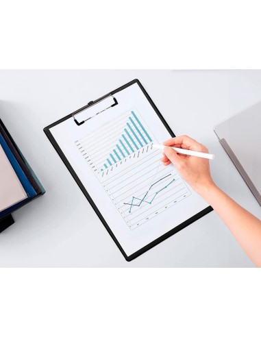 PORTANOTAS Q-CON.PLASTICO 50% RECICLADO A4 NG.GROSOR 2,1MM