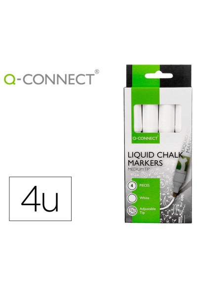 ROTULADOR Q-CON.TIZA LIQUIDA RED.TRAZO 3MM CAJA 4 UD.BL. ROTULADOR Q-CON.TIZA LIQUIDA RED.TRAZO 3MM CAJA 4 UD.BL.