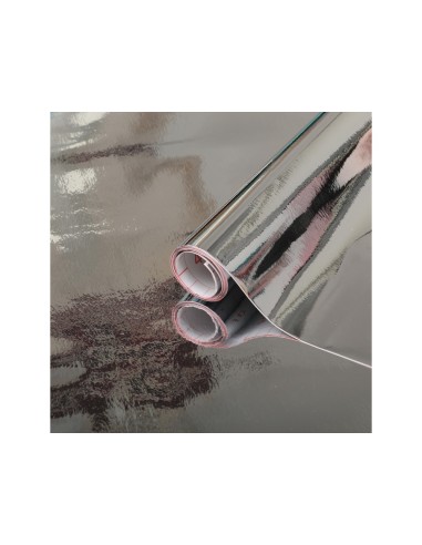 ROLLO ADH.D-C-FIX PLATA BRILLO ANCHO 45 CM LARGO 15MT.