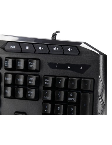 SET TECLADO RATON Q-CON.CABLE E ILUMINACION LED NG.