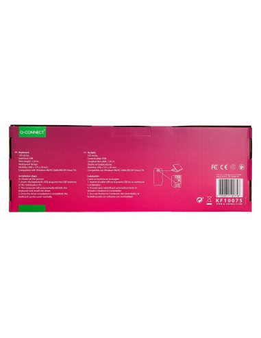 TECLADO Q-CON.CABLE 1,35MT.NG.