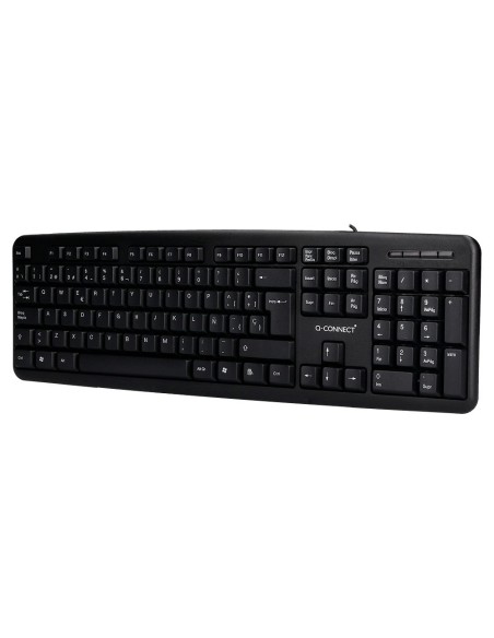 TECLADO Q-CON.CABLE 1,35MT.NG.