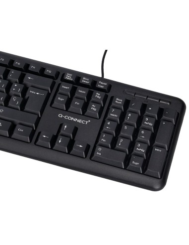 TECLADO Q-CON.CABLE 1,35MT.NG.