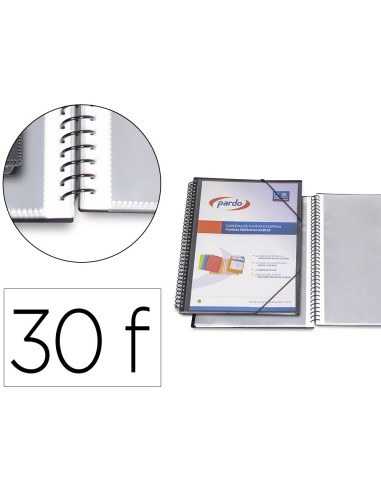 CARPETA PARDO ESCAPARATE ESP.30 FUNDAS FL. PERSO.NG.