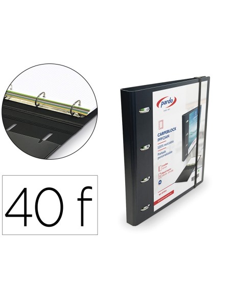 CARPETA RECAMBIO PARDO PP. FOAM PERSO.4AN.35MM NG. CARPETA RECAMBIO PARDO PP. FOAM PERSO.4AN.35MM NG.