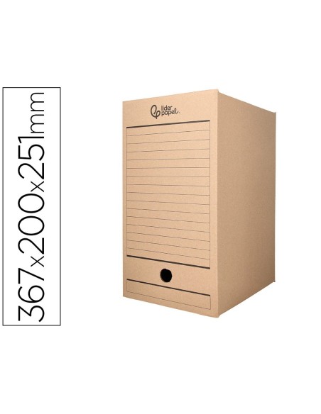 CAJA ARCH DEF FL. DOBLE ANCHO RECICL 400G 200MM KRAFT 367X200X251MM CAJA ARCH DEF FL. DOBLE ANCHO RECICL 400G 200MM KRAFT 367X200X251MM