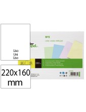 TARJETA ESTUDIAR LISA CARTULINA 170 GR/M2 160X220MM PQ.DE 200 UD.