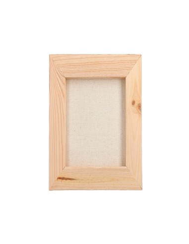 BASTIDOR  LIENZO GRAPADO TRASERO ALGODON 100% 22X16 CM