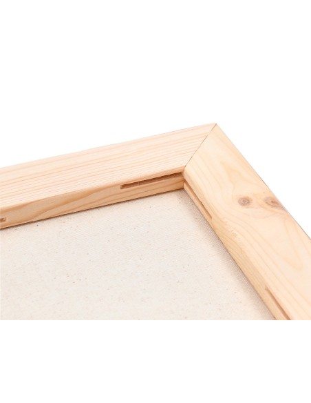 BASTIDOR  LIENZO GRAPADO TRASERO ALGODON 100% 20X20 CM