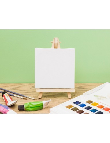 BASTIDOR  LIENZO GRAPADO TRASERO ALGODON 100% 20X20 CM