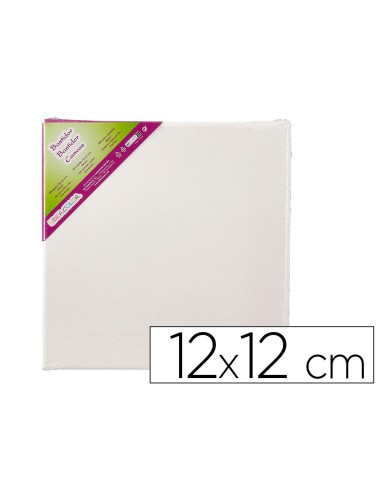 BASTIDOR  LIENZO GRAPADO TRASERO ALGODON 100% 12X12 CM