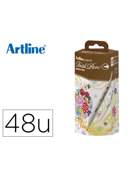 ROTULADOR ARTLINE SUPREME BRUSH BASE AGUA TIPO PINCEL FINO 48 UD. ROTULADOR ARTLINE SUPREME BRUSH BASE AGUA TIPO PINCEL FINO 48 UD.