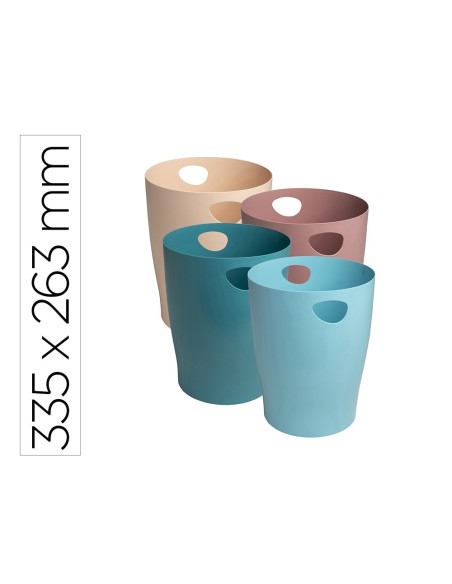 PAPELERA PLAST.EXACOMPTA ECOBIN SKANDI RECICLADA 15 L SURT.335X263MM PAPELERA PLAST.EXACOMPTA ECOBIN SKANDI RECICLADA 15 L SURT.335X263MM