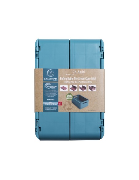 CAJA PLEGAB EXACOMPTA MIDISKANDI PP. RECICL AZ.PACIFICO 276X188X120MM CAJA PLEGAB EXACOMPTA MIDISKANDI PP. RECICL AZ.PACIFICO 276X188X120MM