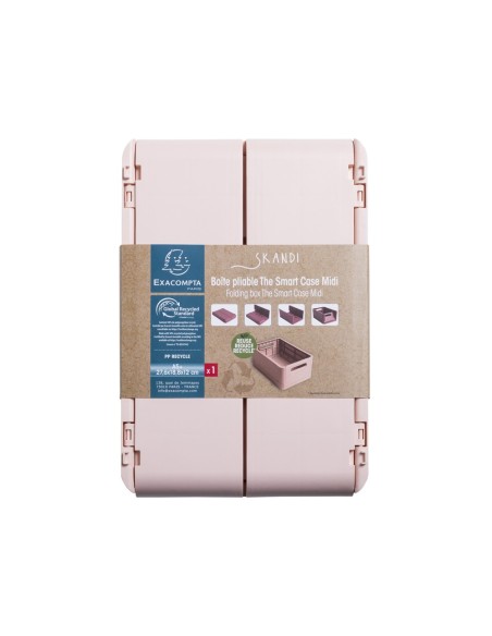 CAJA PLEGABLE EXACOMPTA MIDI SKANDI PP. RECICLADO NUDE 276X188X120MM CAJA PLEGABLE EXACOMPTA MIDI SKANDI PP. RECICLADO NUDE 276X188X120MM