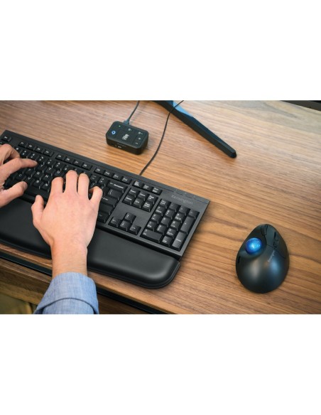 RATON OPTICO TRACKBALL TB450 PRO FIT ERGO 1600 DPI INALAM NG./AZUL