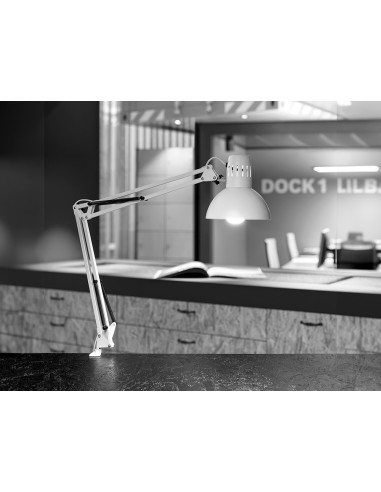 LAMPARA ESCRITORIO MAUL STUDY PINZA BL.170X440X350MM