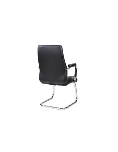 SILLA RD CONFIDENTE BRAZOS FIJOS EST.CROMADA TAPIZADO SIMILPIEL NG. SILLA RD CONFIDENTE BRAZOS FIJOS EST.CROMADA TAPIZADO SIMILPIEL NG.