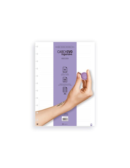 RECAMBIO CUADERNO CARCHIVO INGENIOX A4 50H. HORIZONTAL RECAMBIO CUADERNO CARCHIVO INGENIOX A4 50H. HORIZONTAL