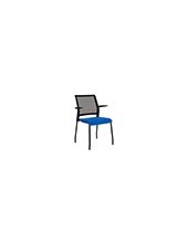 SILLA RD CONFIDENTE BRAZOS FIJOS EST.MET.ASIENTO IGNIF AZ. RESP MALLA 2