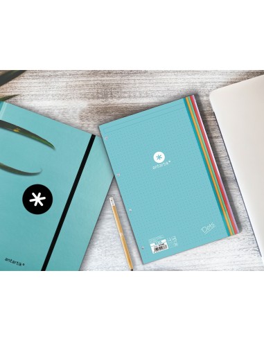 RECAMBIO ANTARTIK A4 100H. 90G/M2 PUNTOS DOTS4 TAL.B.DE 5 COL.