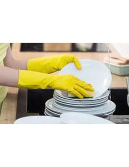 GUANTES LATEX SATINADOS RELIEVE ANTI DESLIZANTE SIN POLVO MTALLA MED.