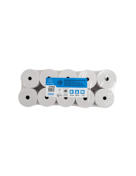 ROLLO SUMADORA EXACOMPTA TERMICO 80X80MM 48 G/M2 SIN BPA