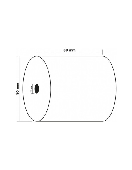 ROLLO SUMADORA EXACOMPTA TERMICO 80X80MM 48 G/M2 SIN BPA