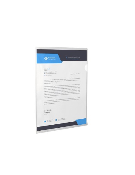 CARPETA Q-CON.DOSSIER UÑERO PLAST.FL. TPTE.110 MICRAS