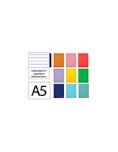 CUADERNO ESP. WITTY A5 T.DURA HORIZONTAL 80H. 75GR. COL.SURT.*08404 2