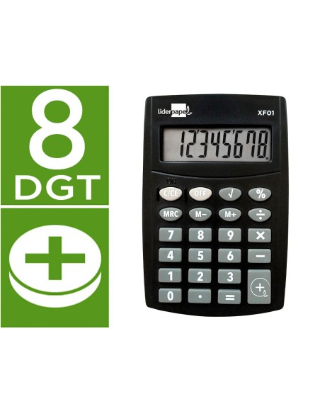 CALCULADORA BOLSILLO XF01 8D.PILAS NG.99X64X9MM CALCULADORA BOLSILLO XF01 8D.PILAS NG.99X64X9MM