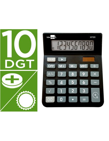CALCULADORA XF20 10D.SOLAR PILAS NG.127X105X24MM CALCULADORA XF20 10D.SOLAR PILAS NG.127X105X24MM