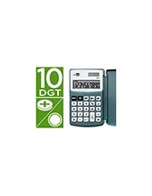 CALCULADORA  BOLSILLO XF15 10D.TAPA SOLAR PILAS GRIS 123X75X12MM 2
