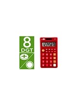 CALCULADORA  BOLSILLO XF11 8D.SOLAR PILAS RJ. 115X65X8MM 2
